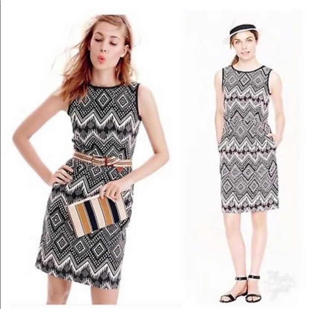 J Crew – diamond ikat dress - T4 (Small)